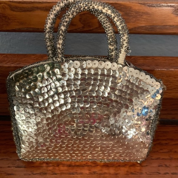Hand Made Sequin  Purse Made in Czechoslovakia Mini - Picture 3 of 9
